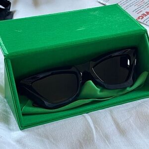 Bottega Veneta cat eye black sunglasses